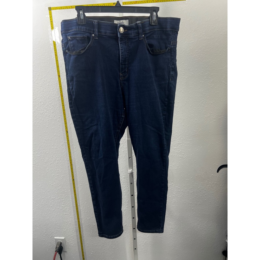 Angels Forever Young Skinny Jeans Dark Wash Indigo Stretch Denim Womens Size 14